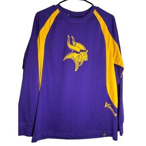 NFL Minnesota Vikings Unisex Purple & Gold Long Sleeve Shirt Medium